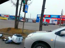 В России первое ДТП с участием робота:  под колесами погиб известный в Красноярске андроид