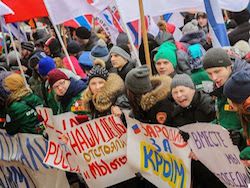 Путин выступил на митинге в честь воссоединения с Крымом