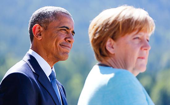 Обама и Меркель выступили за продление антироссийских санкций