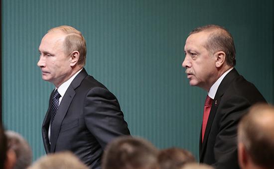 Путин обсудил с Эрдоганом угрозы со стороны «Исламского государства»
