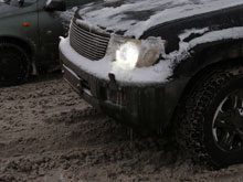 ГИБДД предупредила московских водителей о проблемах   на дорогах из-за таяния снега и призвала к 